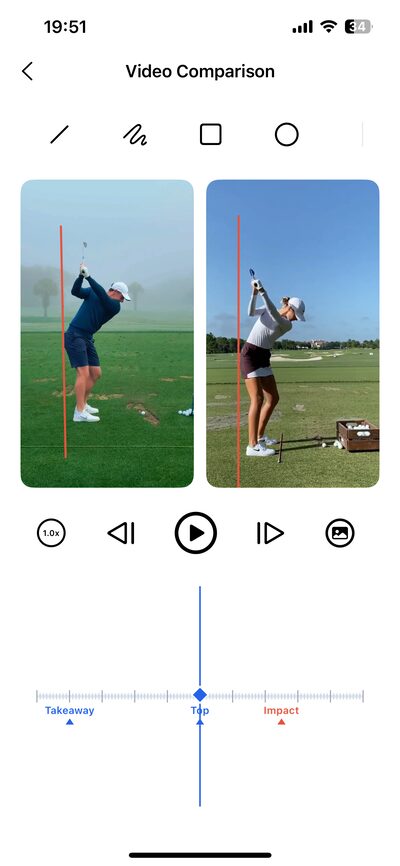 Golf90 App Main Screen